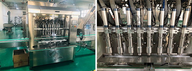 星火全自動牛肉醬生產(chǎn)線灌裝設(shè)備細(xì)節(jié)展示