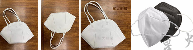 星火安徽kn95口罩機(jī)設(shè)備生產(chǎn)樣品