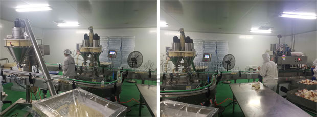 星火小胖瓶代餐粉灌裝機(jī)械設(shè)備客戶案例實拍