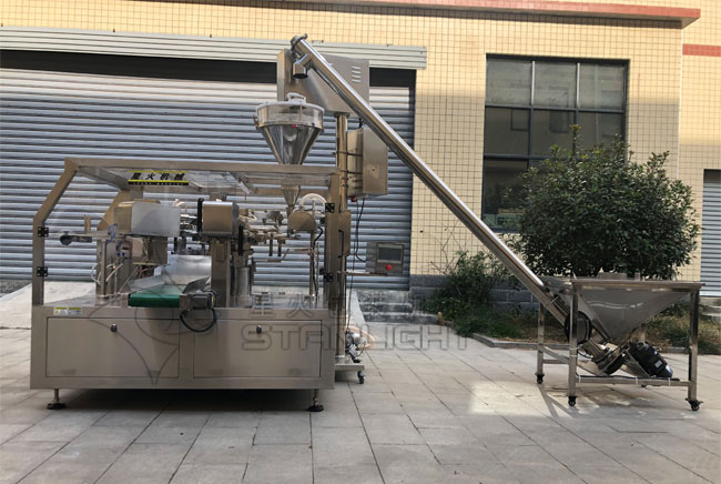 星火袋裝粉末獸藥自動包裝機(jī)展示